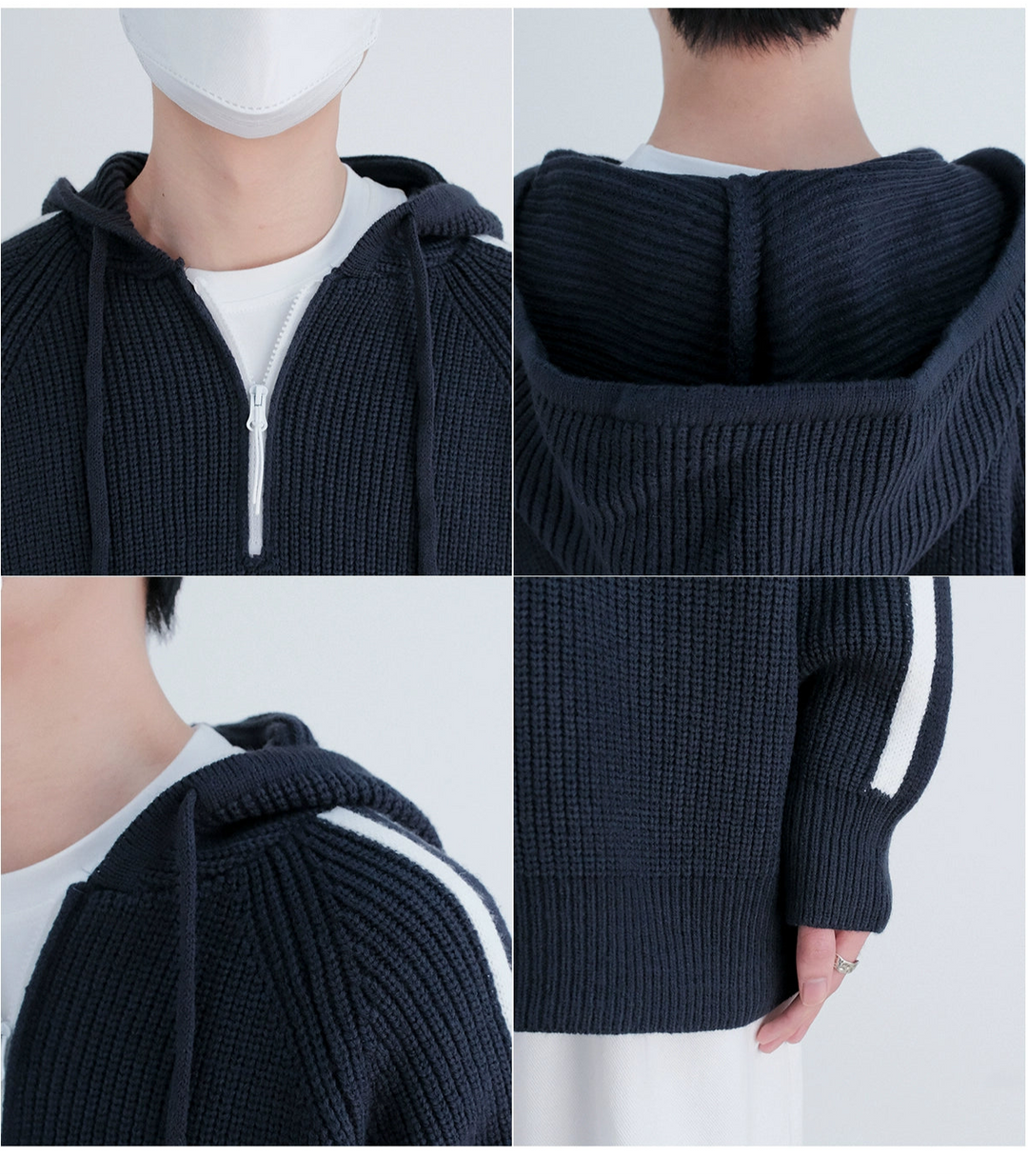 Half-Zip Hooded Sweater