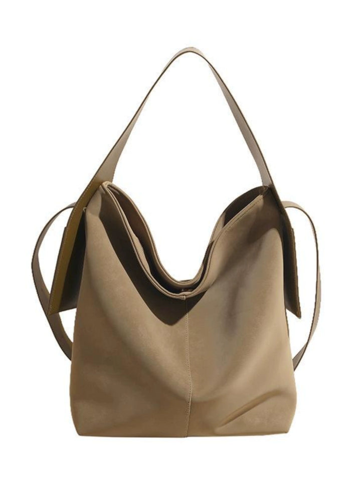 Suede Crossbody Bucket Bag