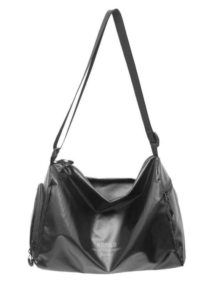 Black Leather Crossbody Bag