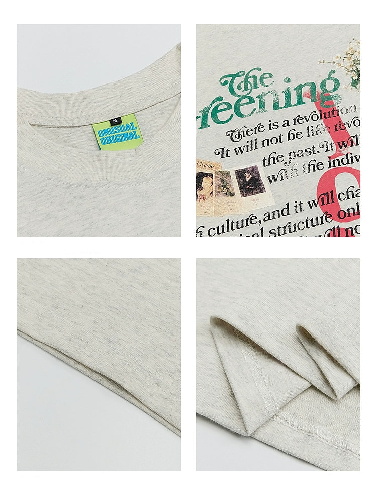 T-Shirt in cotone con stampa retro 