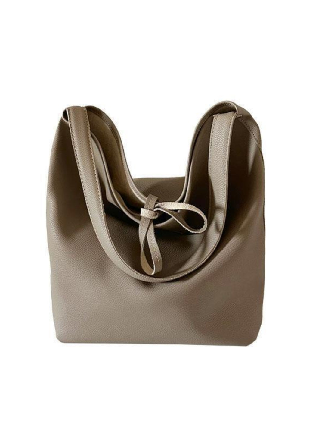 Large Capacity Leather Bucket Tote