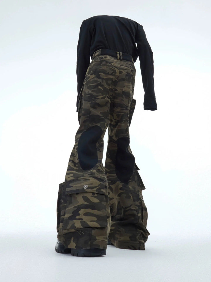 Camouflage Multi-Pocket Cargo Pants-The Korean Fashion