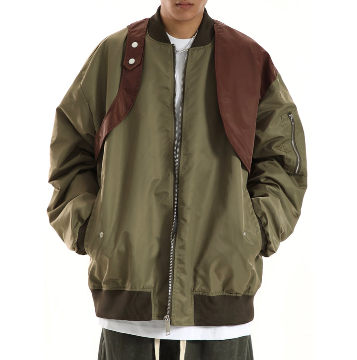 Oversized Baseball Bomber Jacket