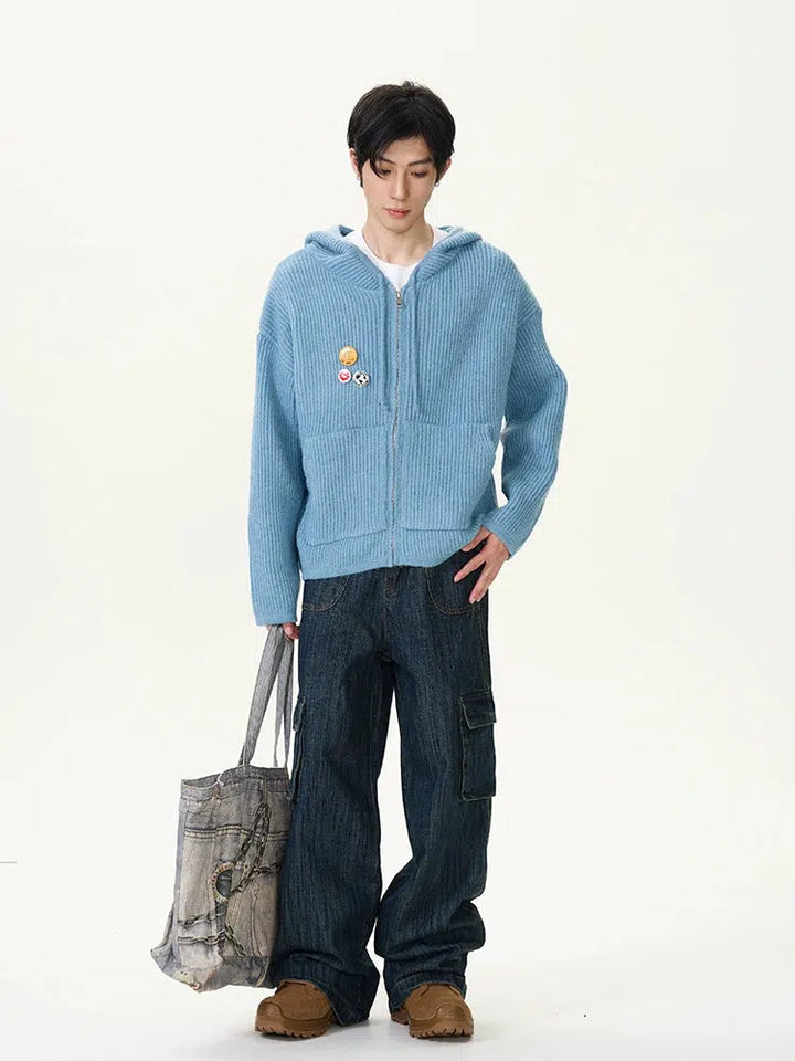 Cargo Workwear Jeans with Multi-Pockets-The Korean Fashion