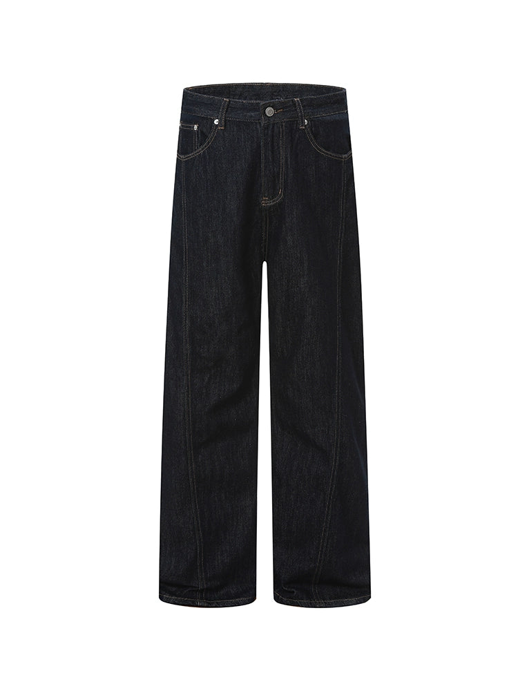 Loose Fit Straight Denim Pants