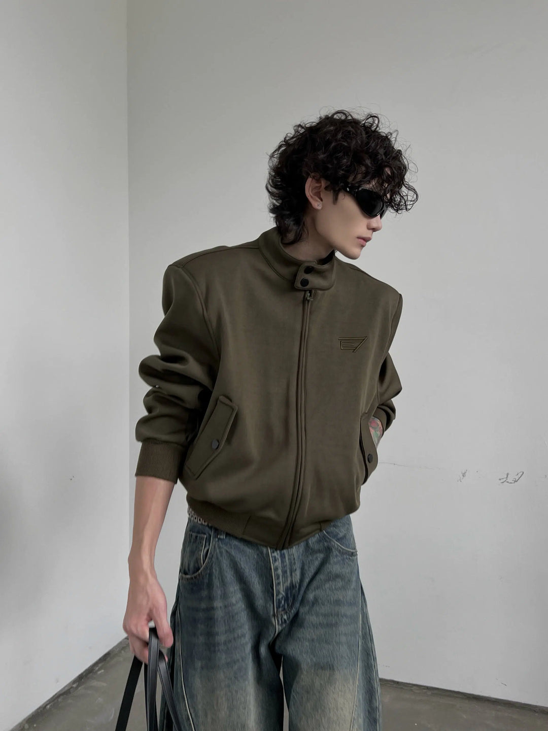 Stand Collar Bomber Jacket