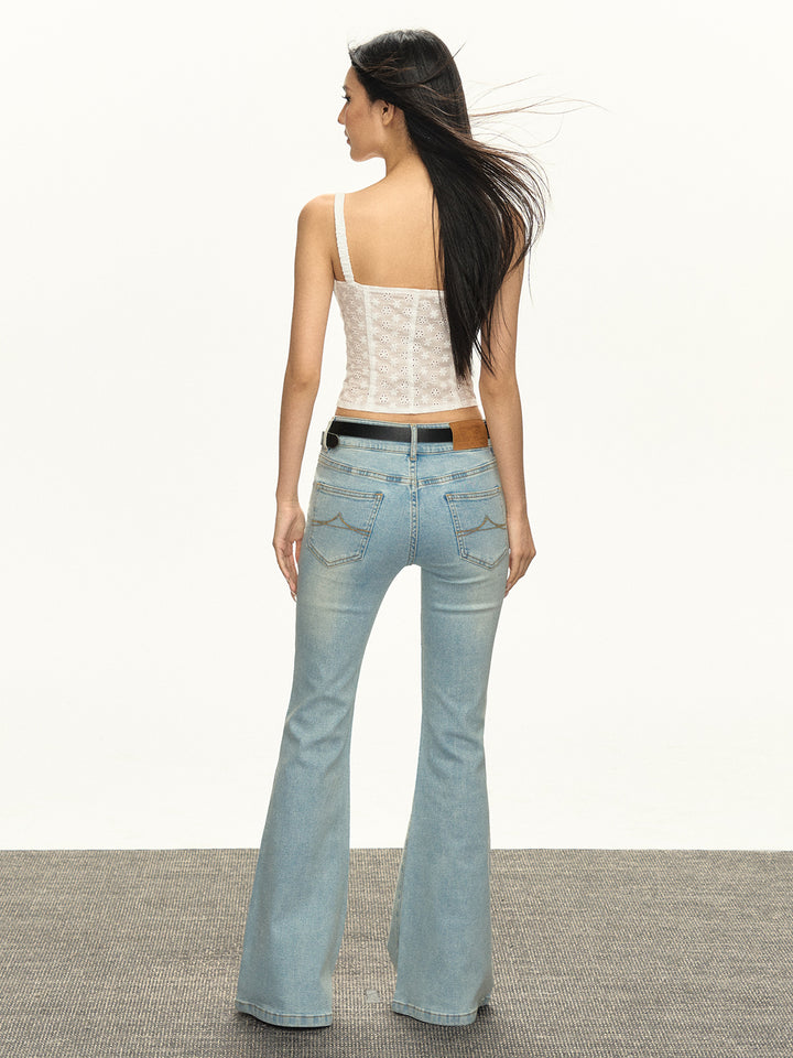 Lace Jacquard Camisole Slim Top