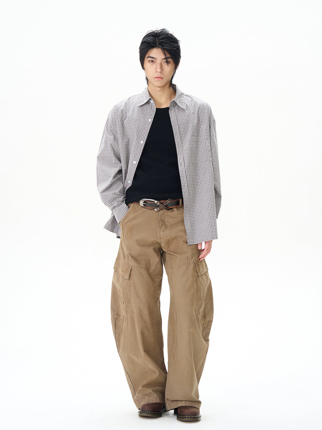 Brown Baggy Cargo Pants