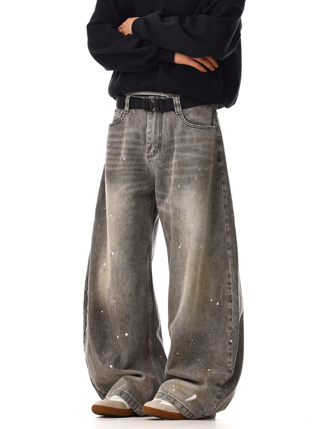 Ink-Splashed Casual Pants