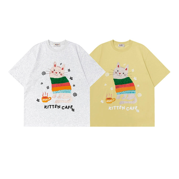 Cute Cat Graphic T-Shirt