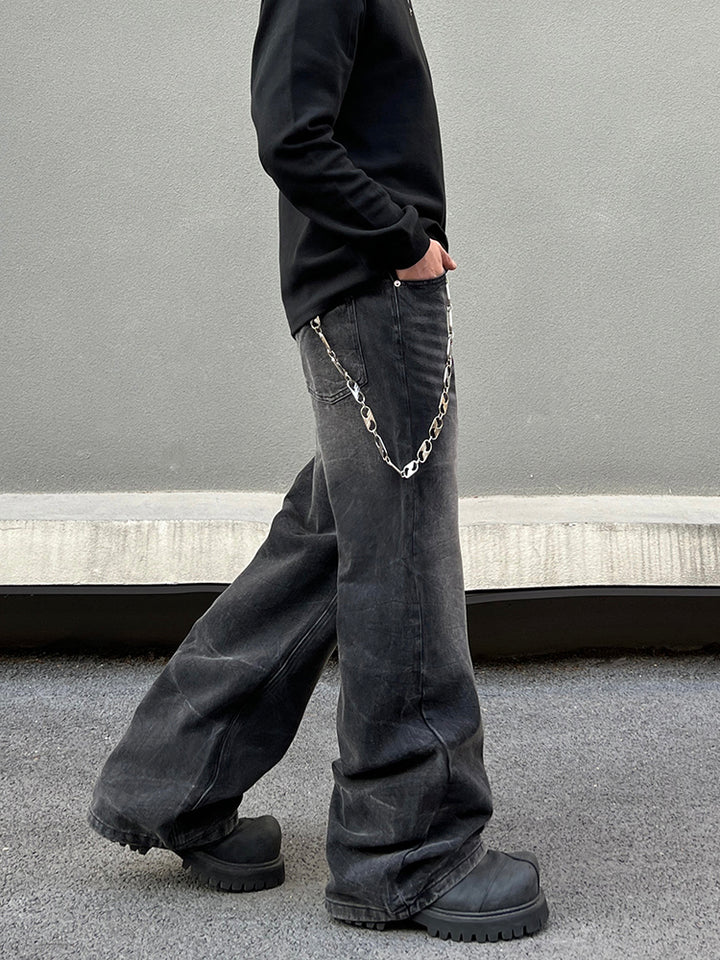 Straight-leg Flared Jeans