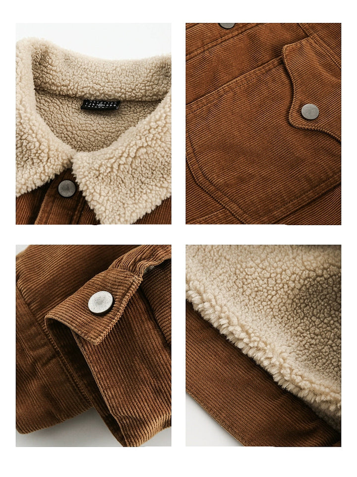 Corduroy Insulated Lapel Workwear Jacket