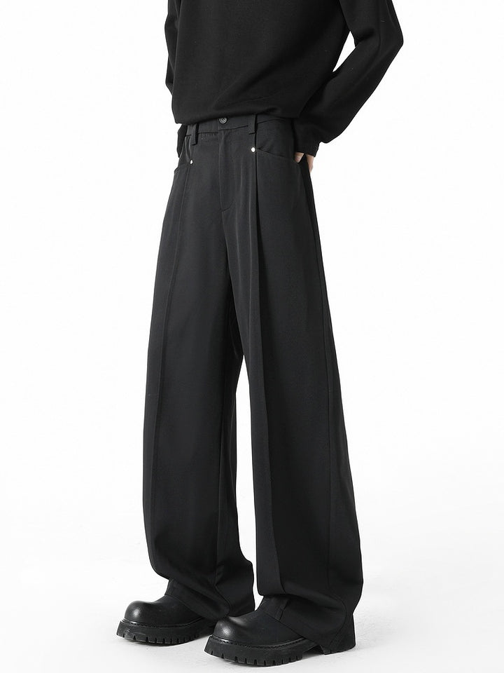 Loose Fit Wide-Leg Casual Pants