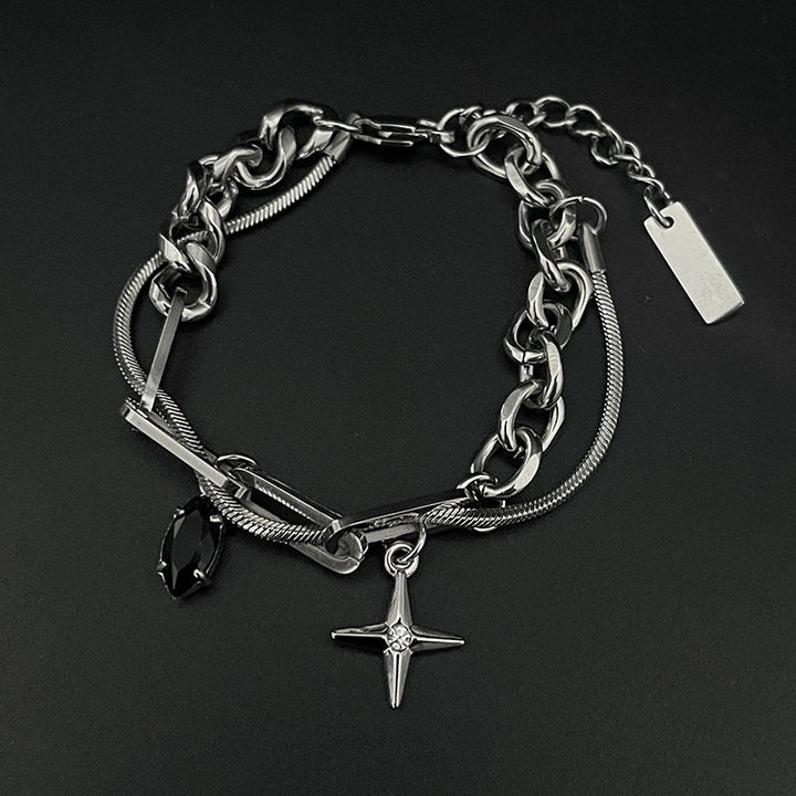 Titanium Steel Cross Bracelet