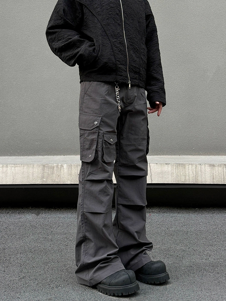 Functionele Cargo Pocket Flared Broek 