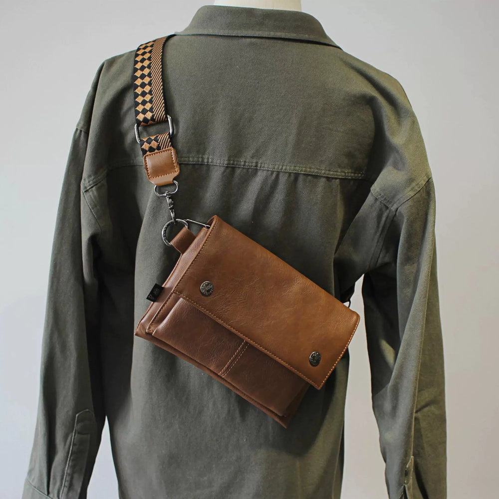 Soft Leather Crossbody Messenger Bag