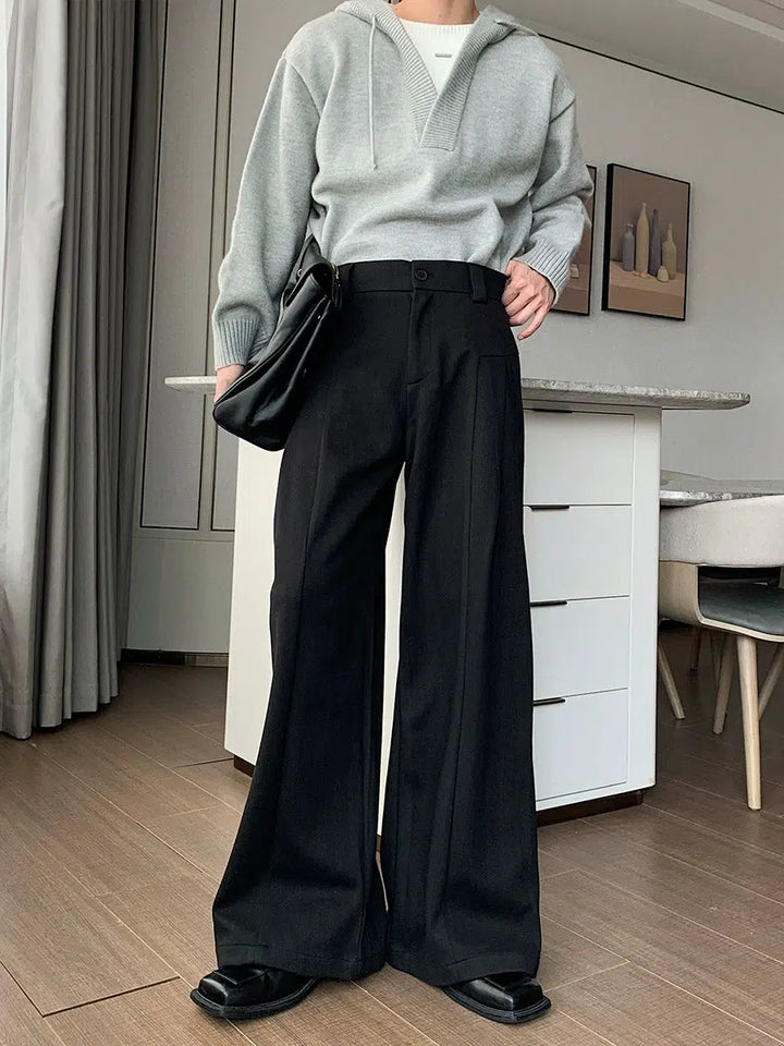 Loose Straight-leg Thickened Pants