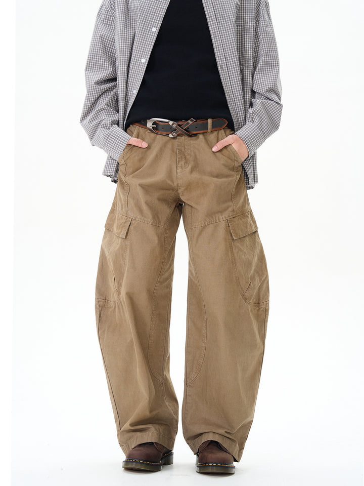 Brown Baggy Cargo Pants