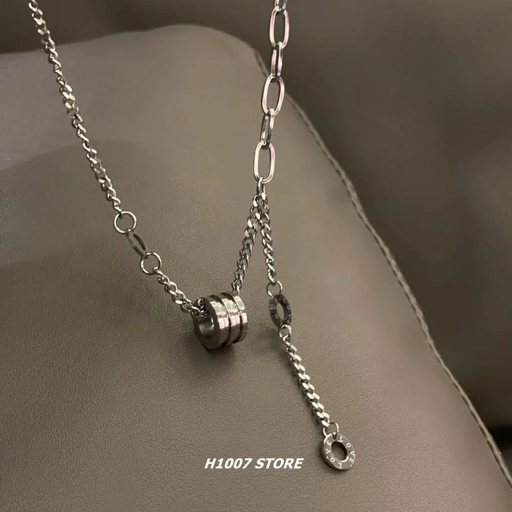 Titanium Steel Clavicle Chain Necklace