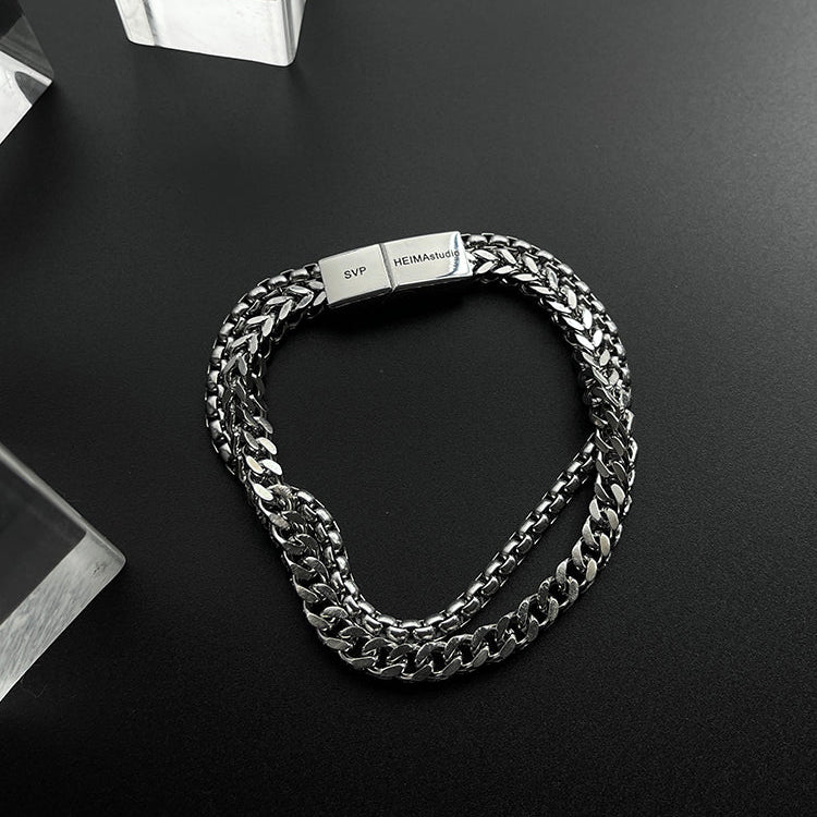 Titanium Steel Minimalist Chain Bracelet