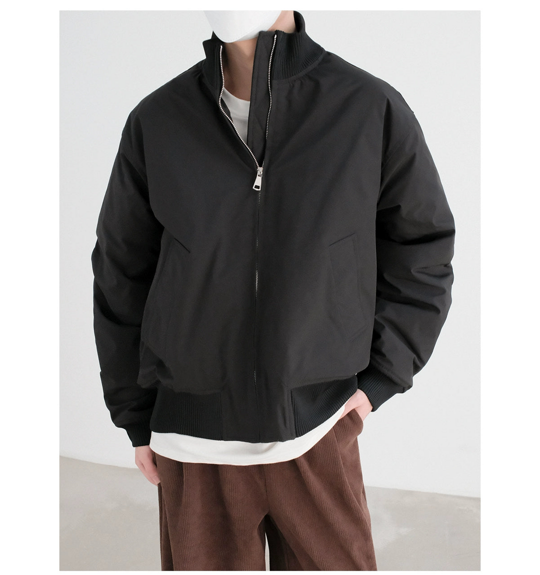 Baseball Stand Collar Padded Jacket