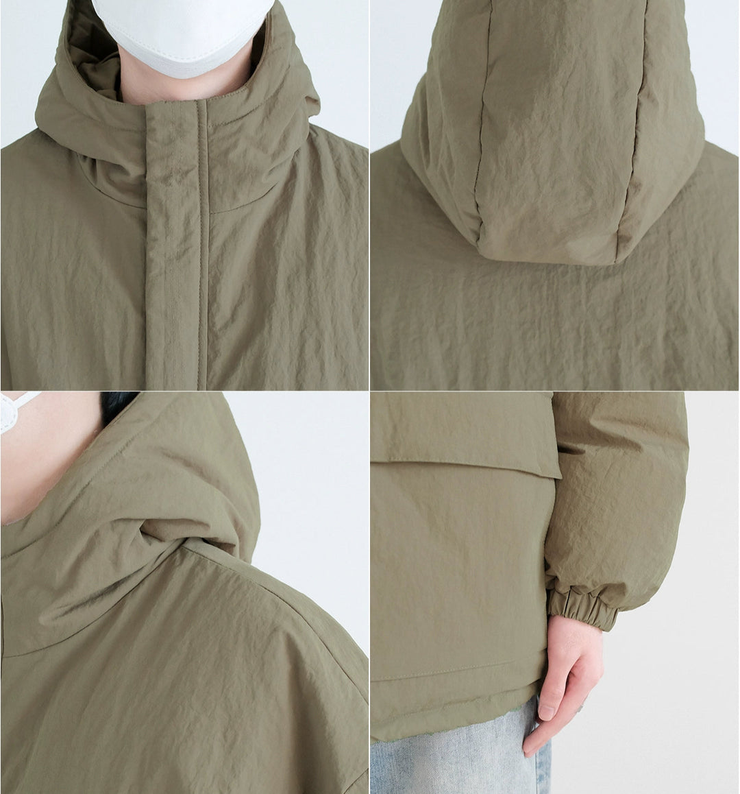 Hooded Insulated Large Pocket Jacket