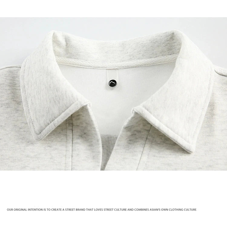 Retro Polo Collar Pullover