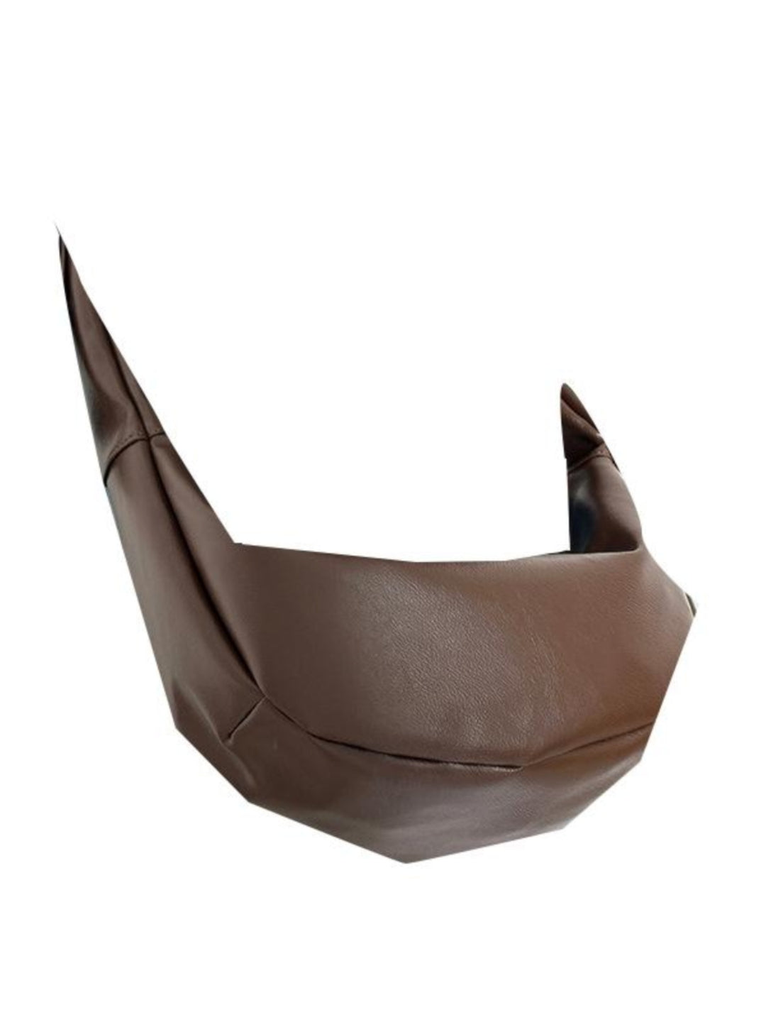 Brown Leather Crossbody Hobo Bag