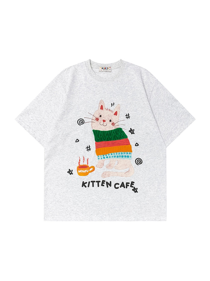 Cute Cat Graphic T-Shirt