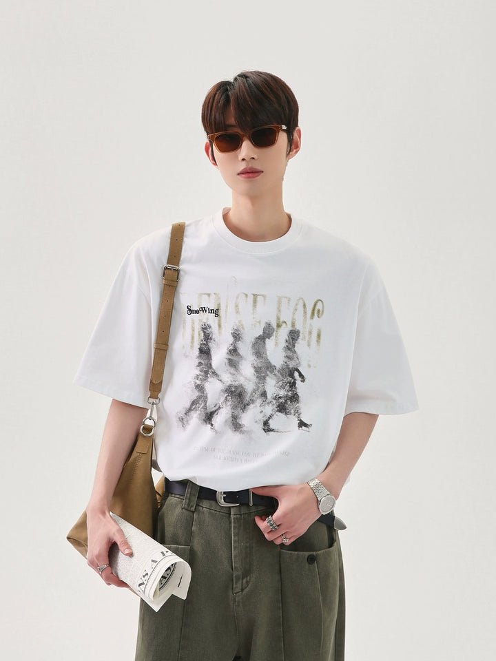 Vintage Street Character Print T-shirt