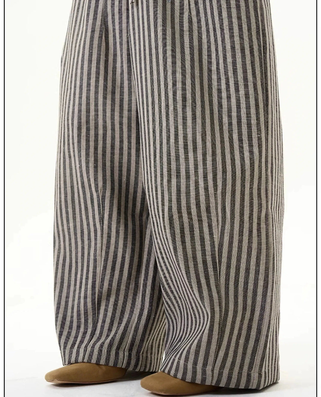 Striped Wide-Leg Pants