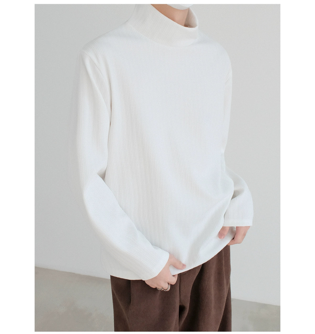 High Neck Long Sleeve Pullover