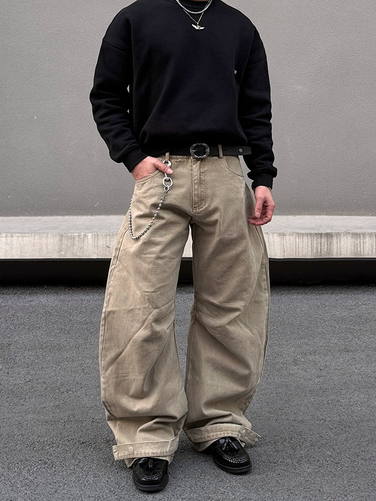 Wide-Leg Baggy Cargo Pants