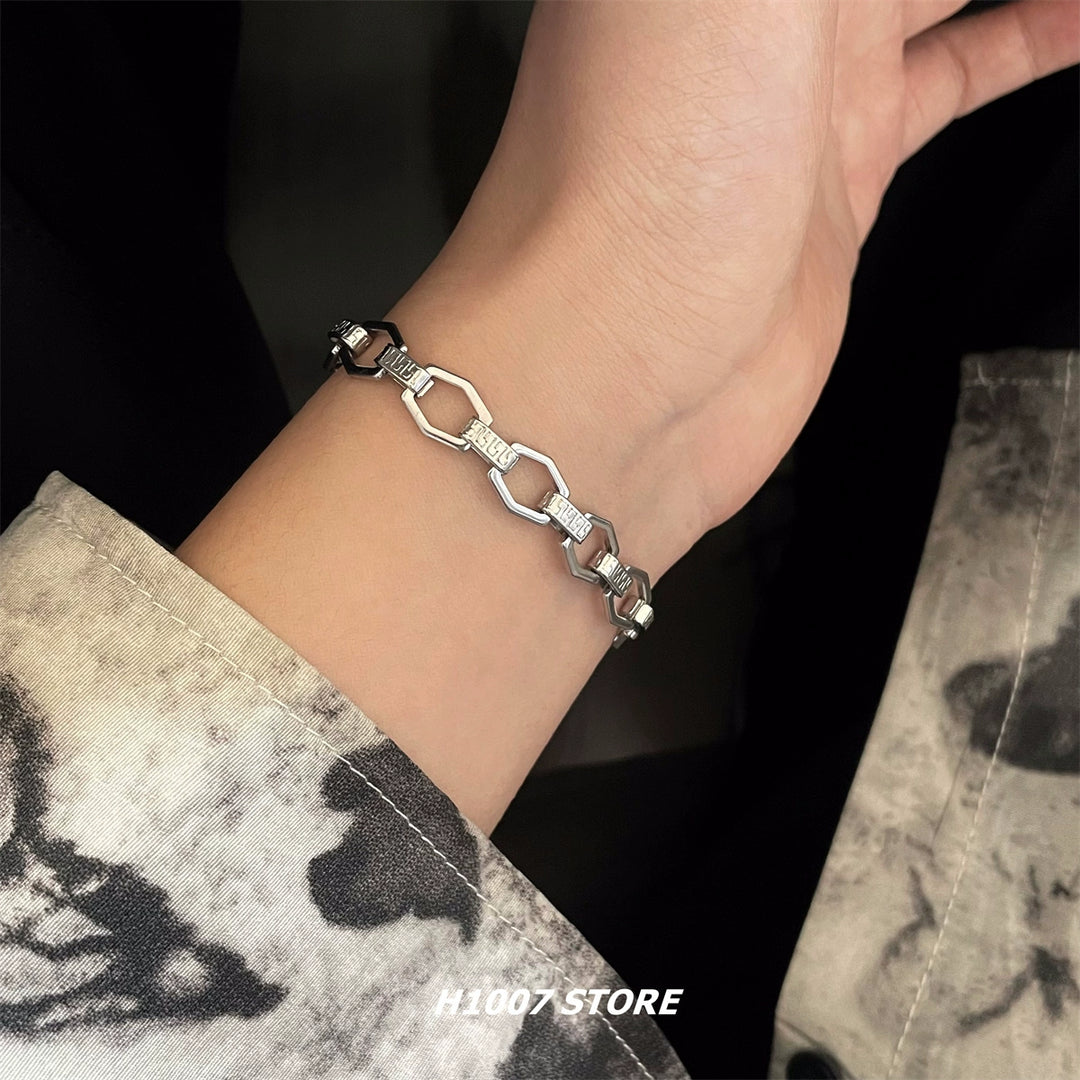 Steel Hip-Hop Style Chain Bracelet