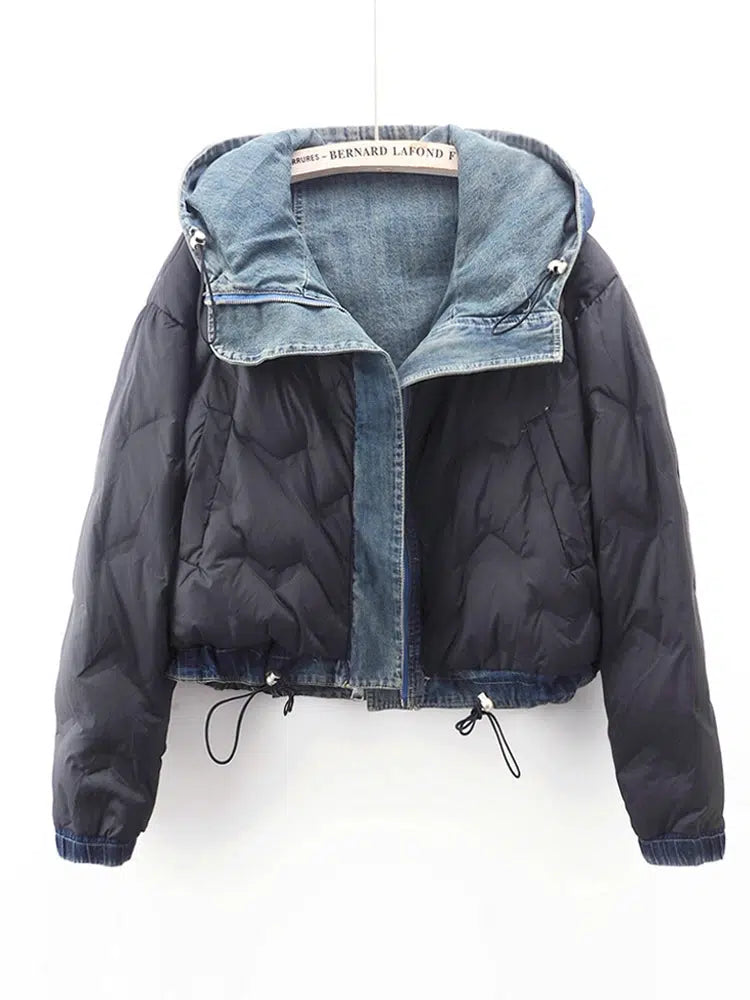 Double-sided Velvet-Lined Denim Jacket