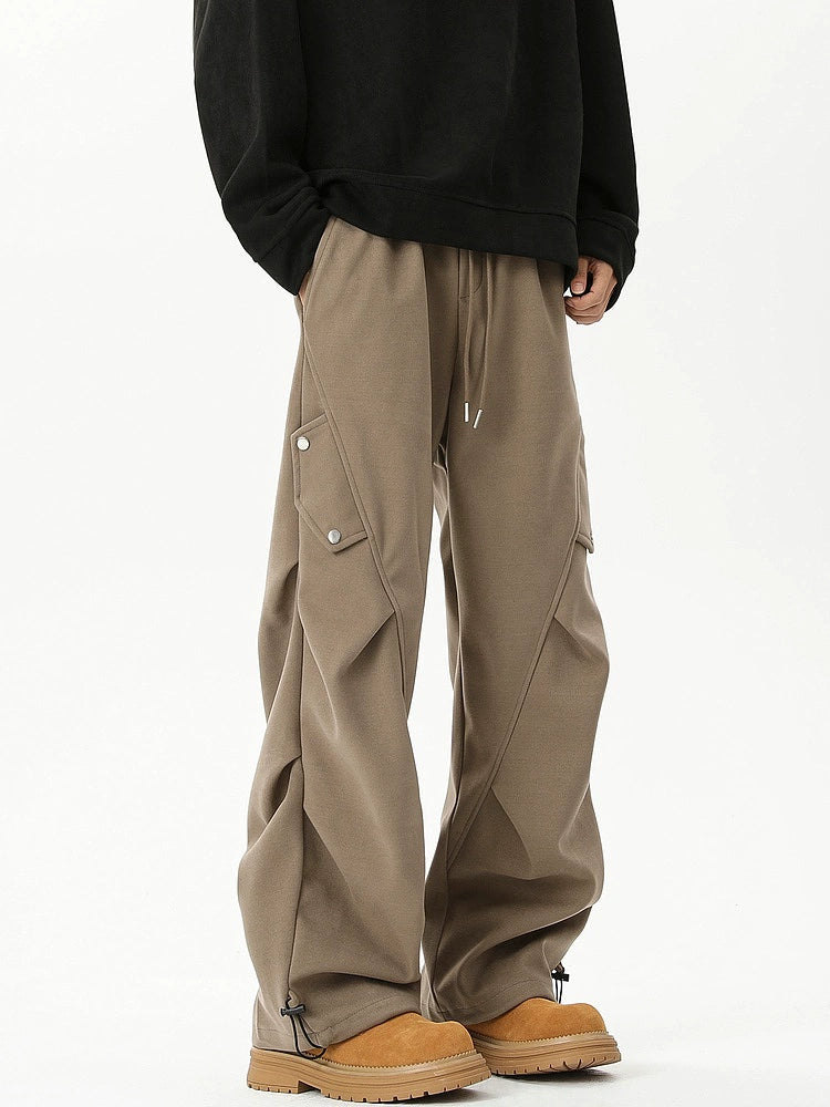 Wide-Leg Casual Pants