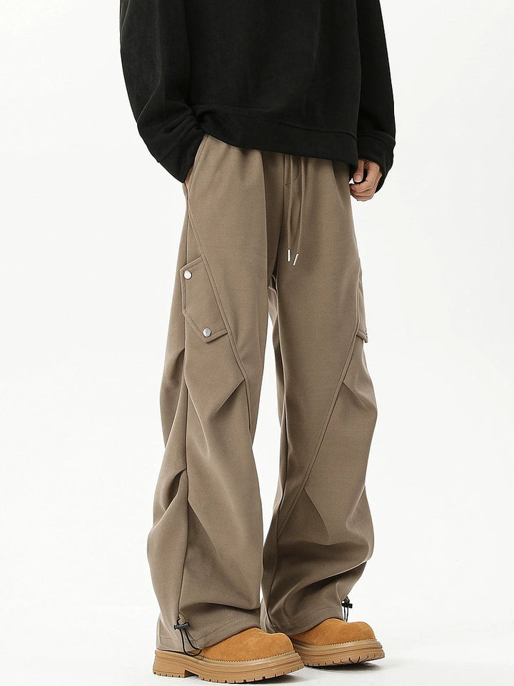 Wide-Leg Casual Pants