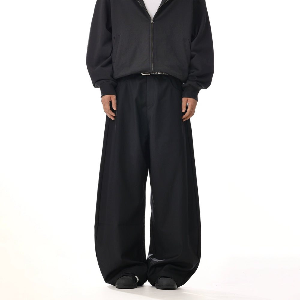 Wide-Leg Drape Pants