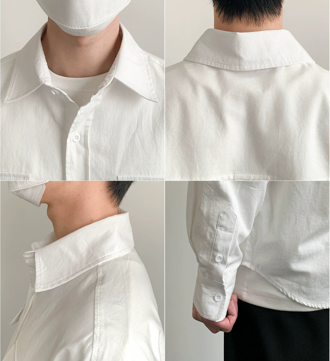 Oversize Cotton Shirt with Double Pockets