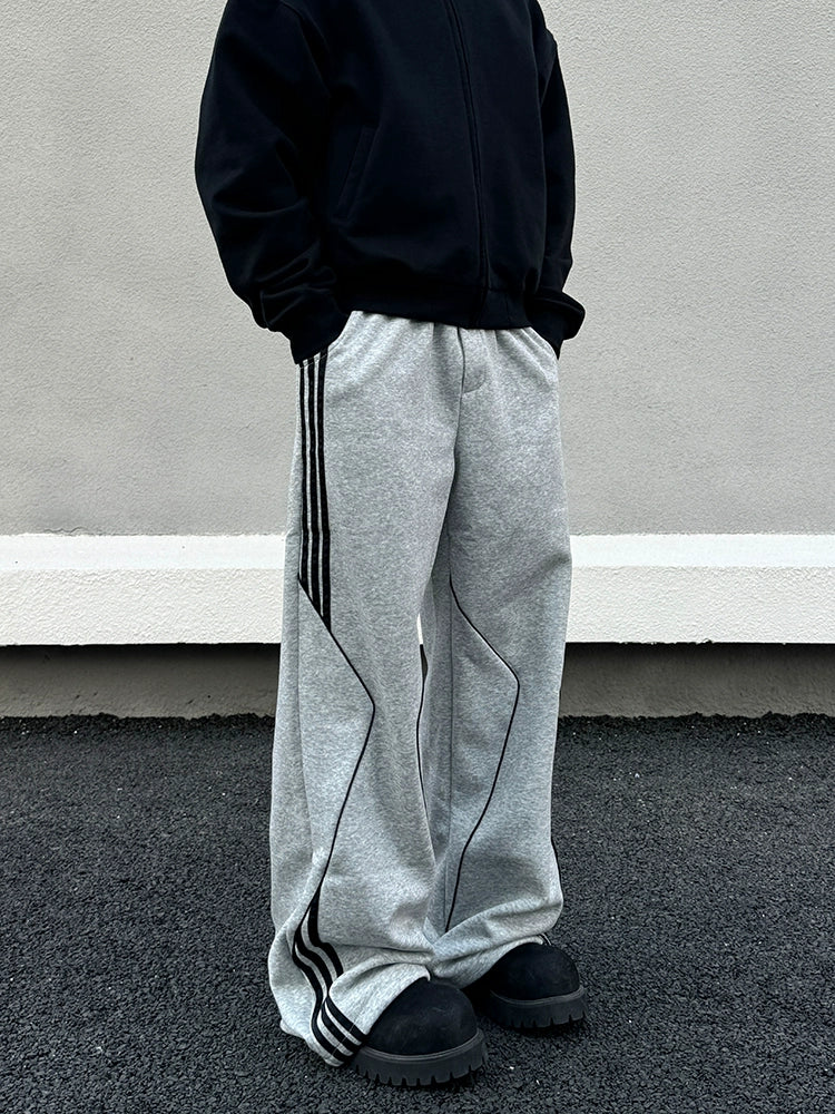 Relaxed Fit Straight Track Pants