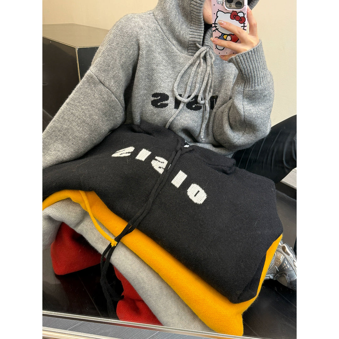 High-End Minimalist Thickened Hooded Sweatshirt-The Korean Fashion