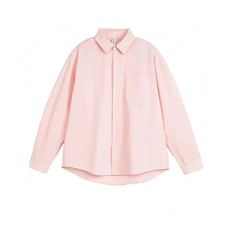 Casual Long-Sleeve Button-down Shirt