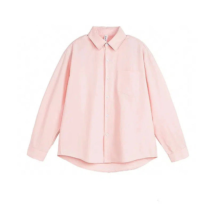 Casual Long-Sleeve Button-down Shirt