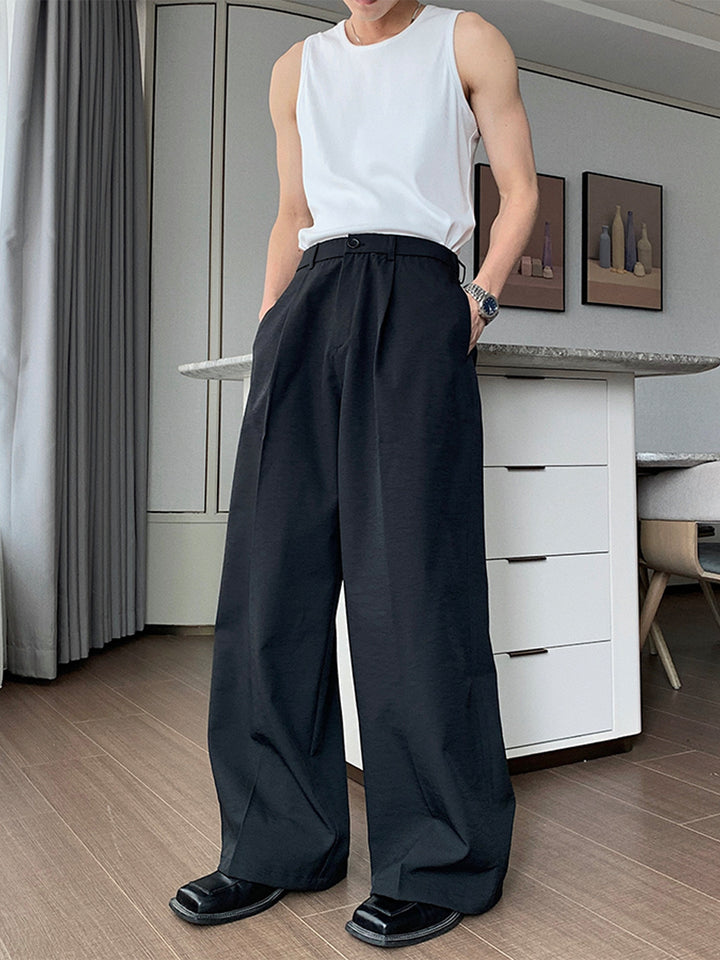 Wide-Leg Casual Pants