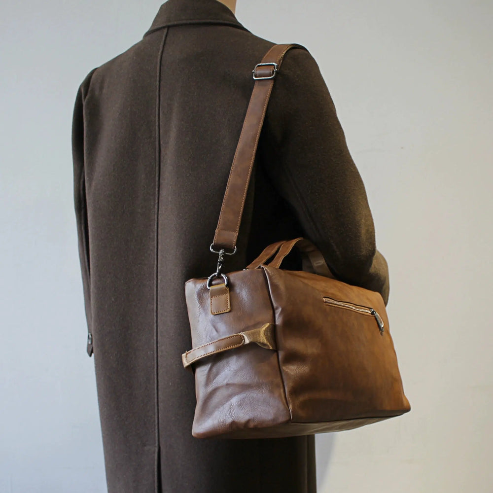 Large Capacity Leather Shoulder Bag