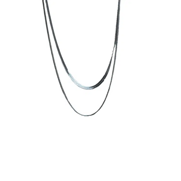 Double-Layer Titanium Steel Necklace