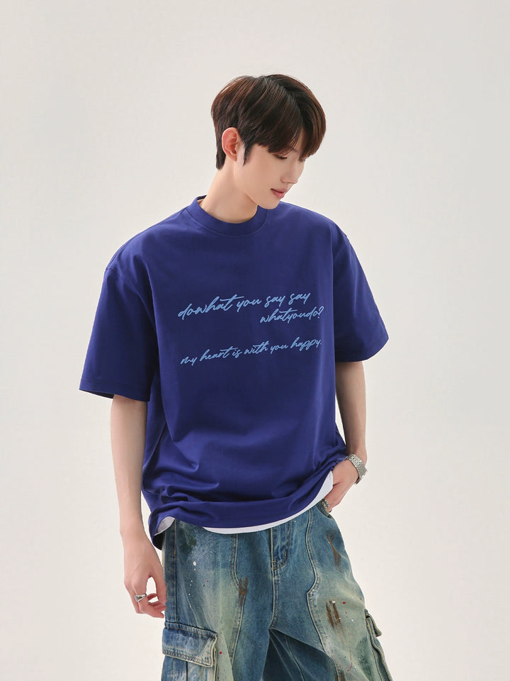 Loose-fit Letter Print T-Shirt