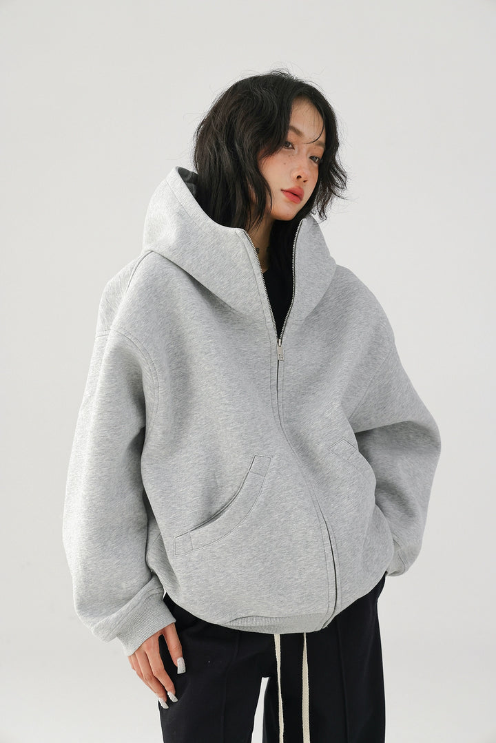 Retro Hooded Cardigan Sweater Jacket