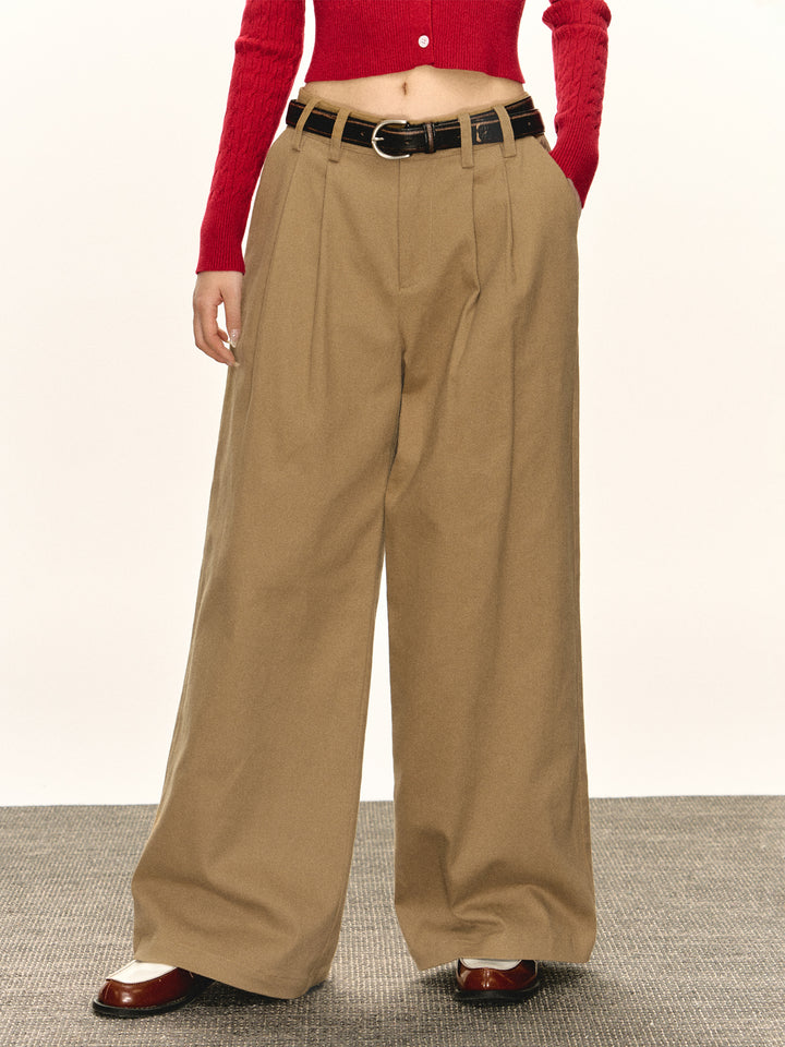 Loose Retro Straight Casual Pants