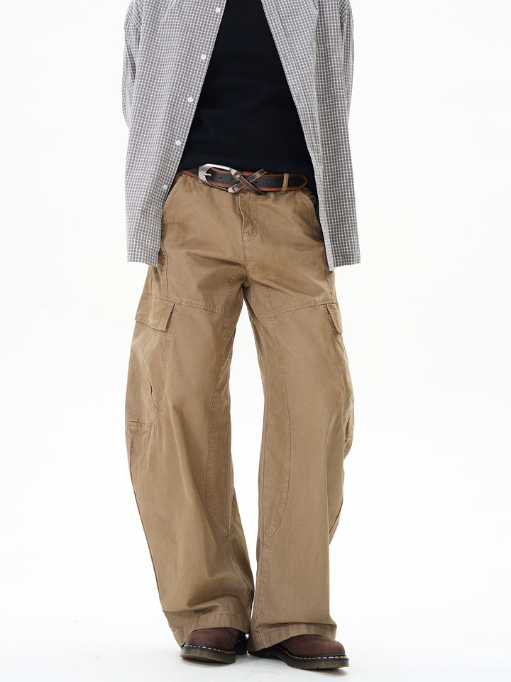 Brown Baggy Cargo Pants